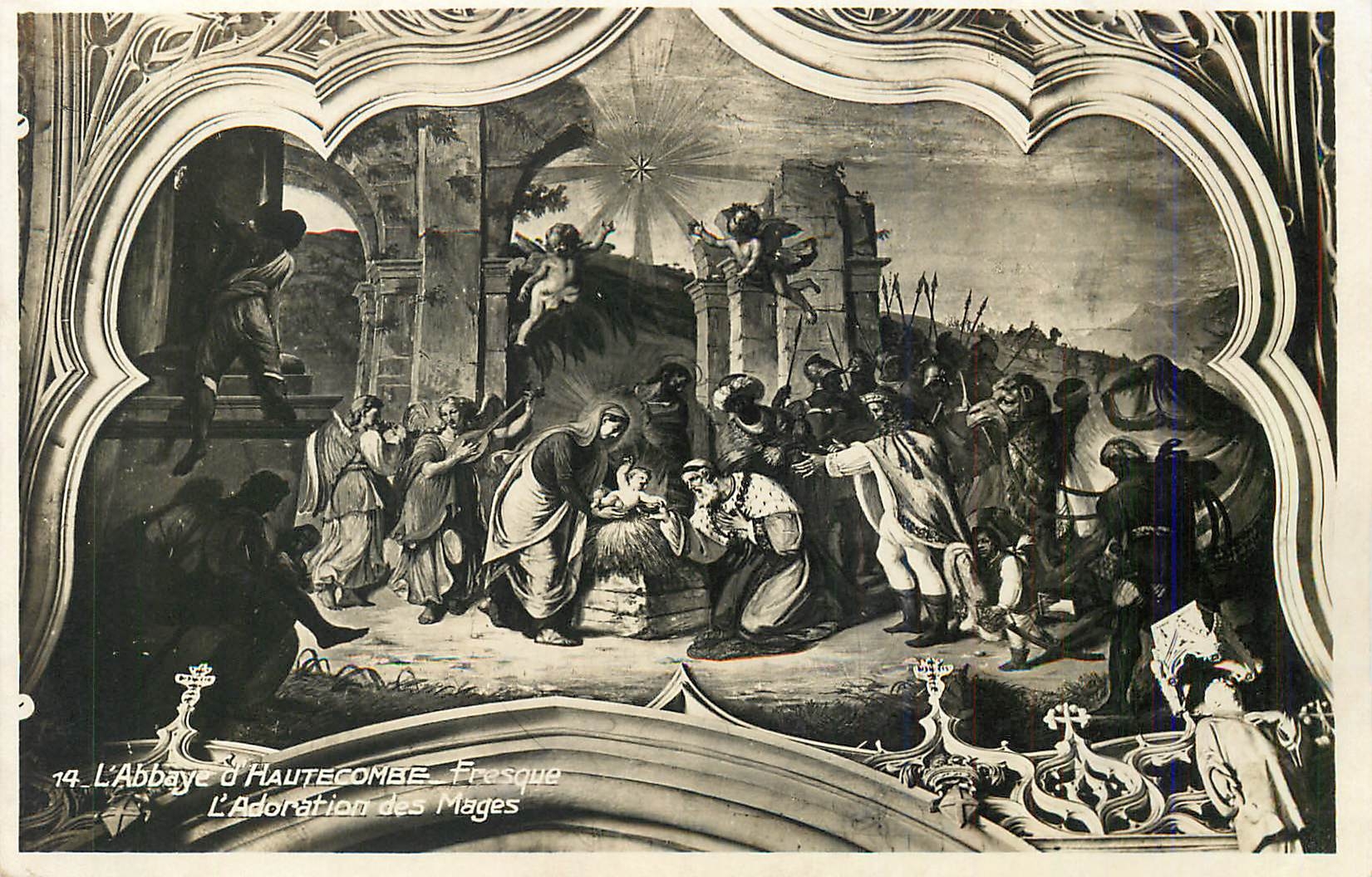 CPM 14 l abbaye d hautecombe fresque l adoration des mages