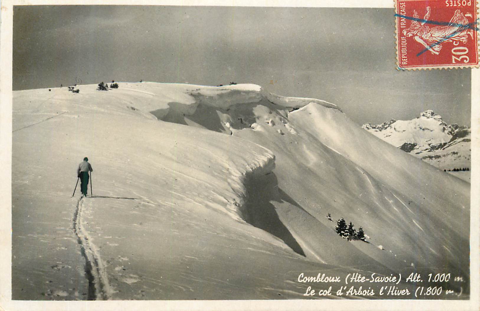 Der Arbois-Pass im Winter (1.800 m) — Combloux (Höhe-Savoie) — R. Bourdeau