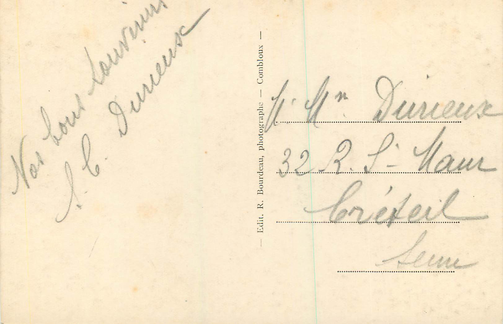 Der Arbois-Pass im Winter (1.800 m) — Combloux (Höhe-Savoie) — R. Bourdeau — Rückseite