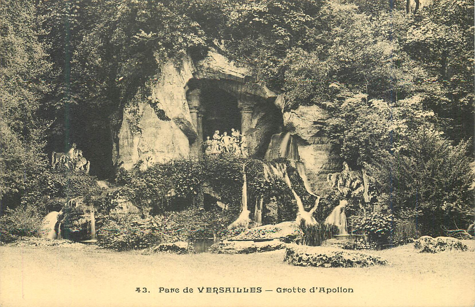 CPA 43 parc de versailles grottes d appollon