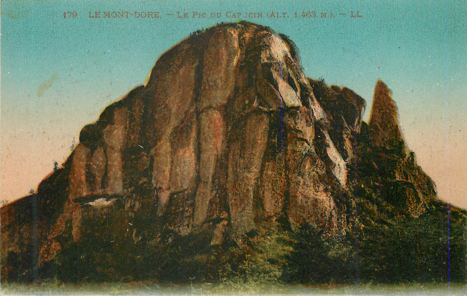 CPA 179 le mont dore le pic du cap