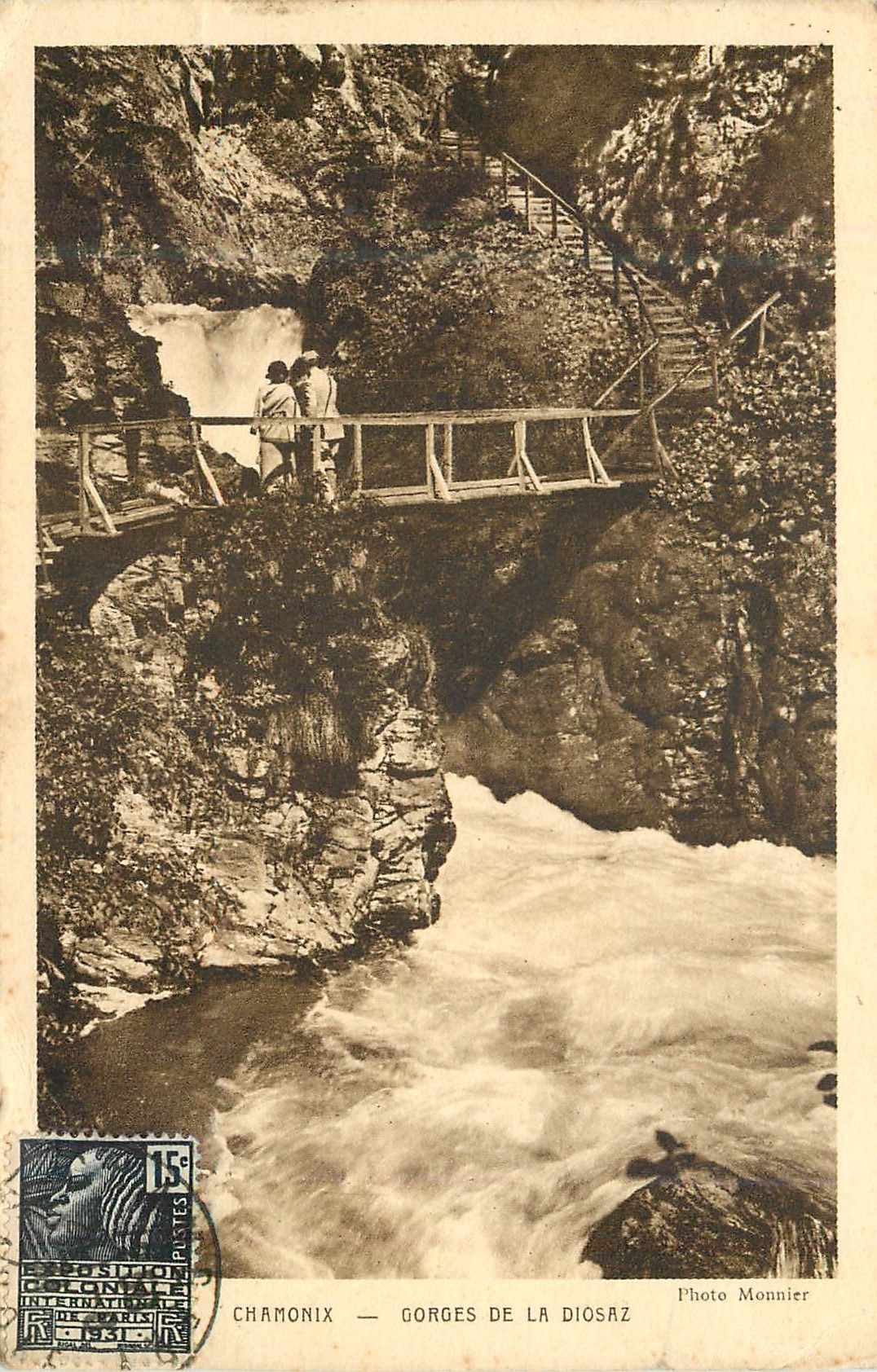 CPA Chamonix gorges de la diosaz
