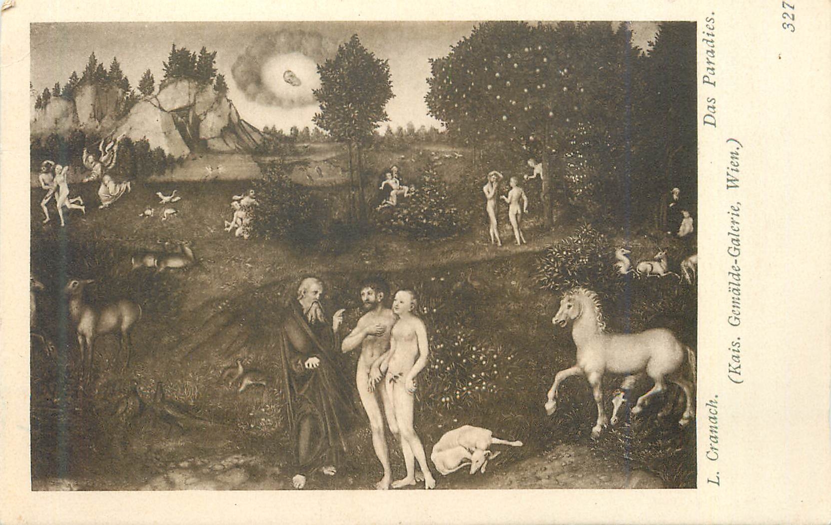CPA Granach das paradics(kais gemalde galerie wien)