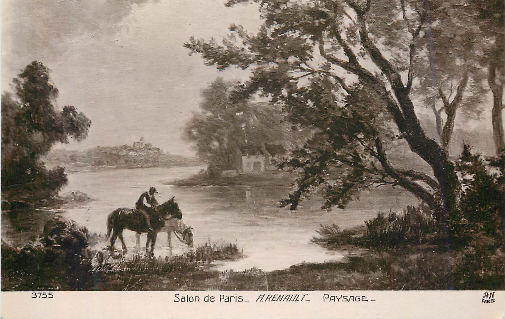 CPA 3755 salon de paris a renault paysage