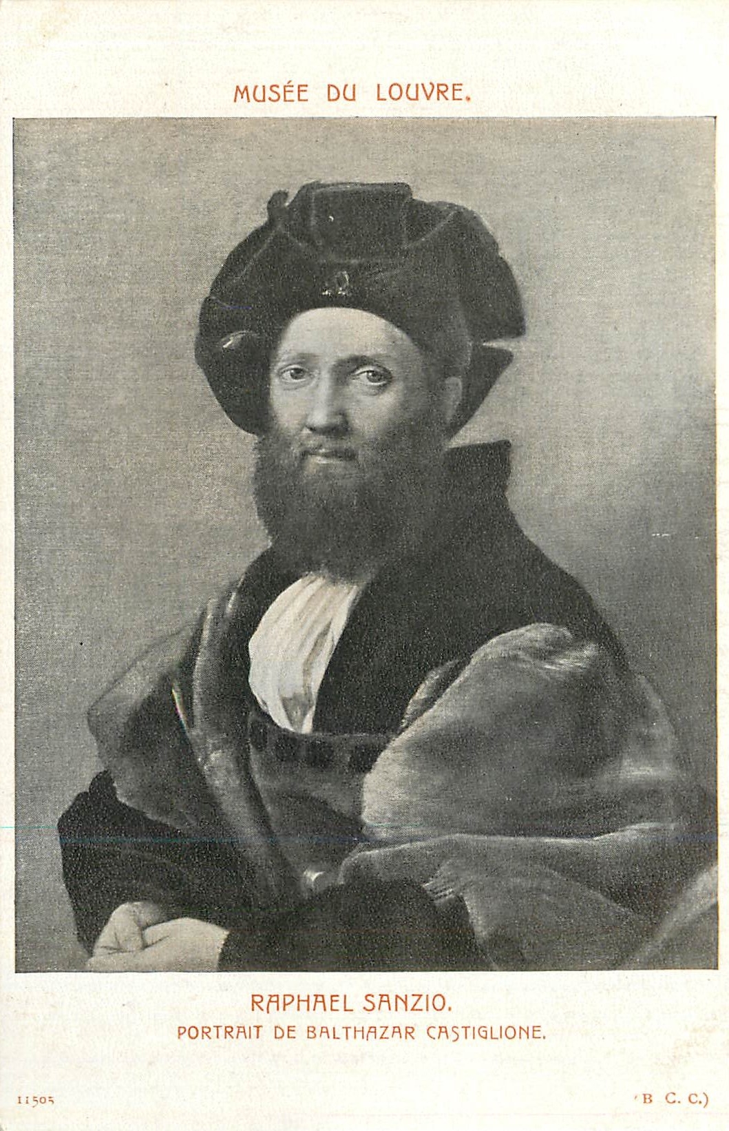 CPA Musee de louvre raphael sanzio portrait de balthazar castiglione