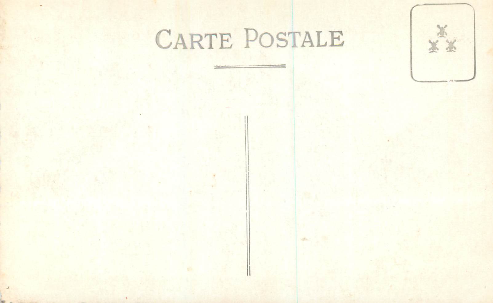 CARTE PHOTO Femme — Verso