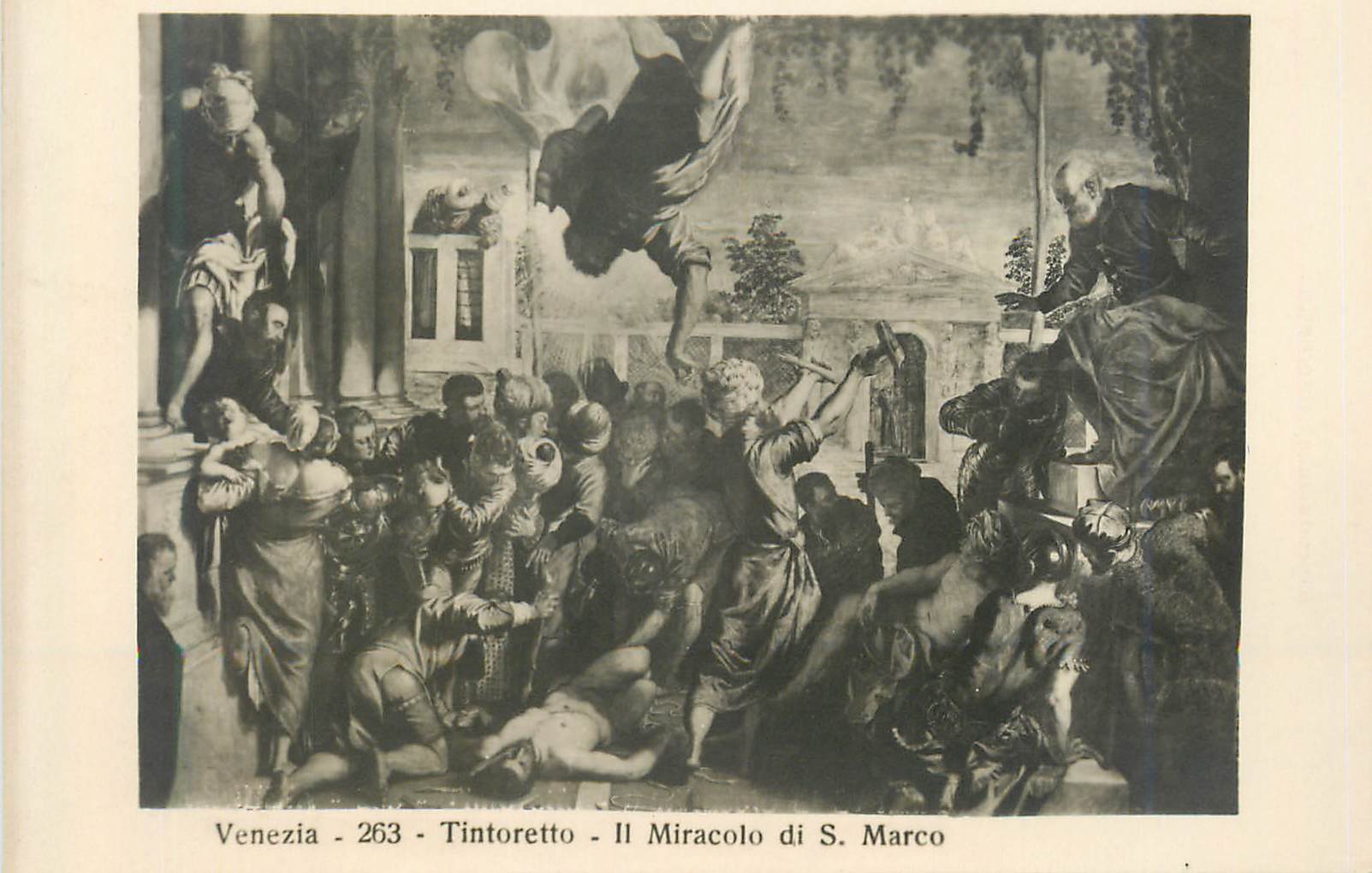 CPA Venezia 263 tintoretto ii miracolo di s marco