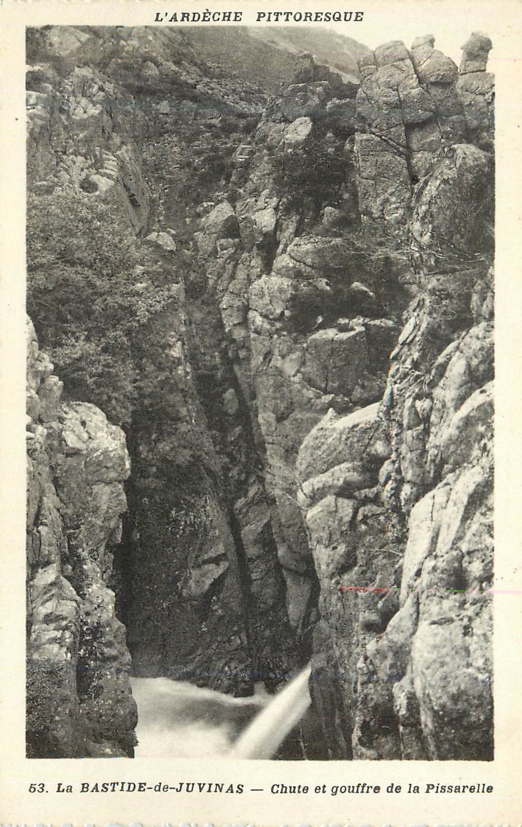 La Bastide-de-Juvinas — Chute et gouffre de la Pissarelle — P. Duhont, édit.