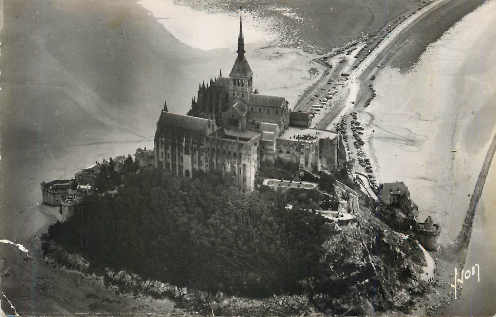 CPM Le mont saint michel (manche) vue aerienne face nord