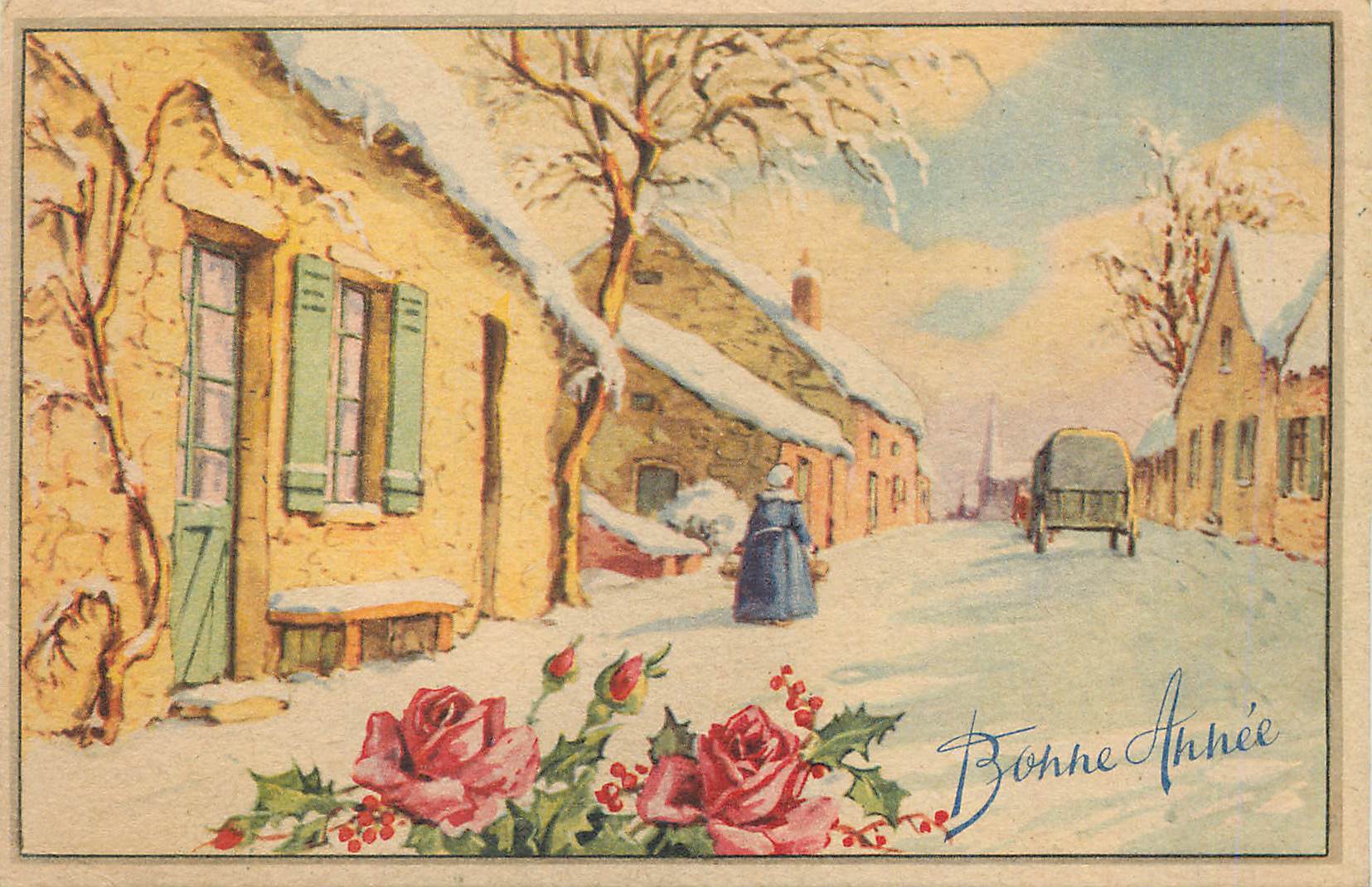 CPA Bonne annee