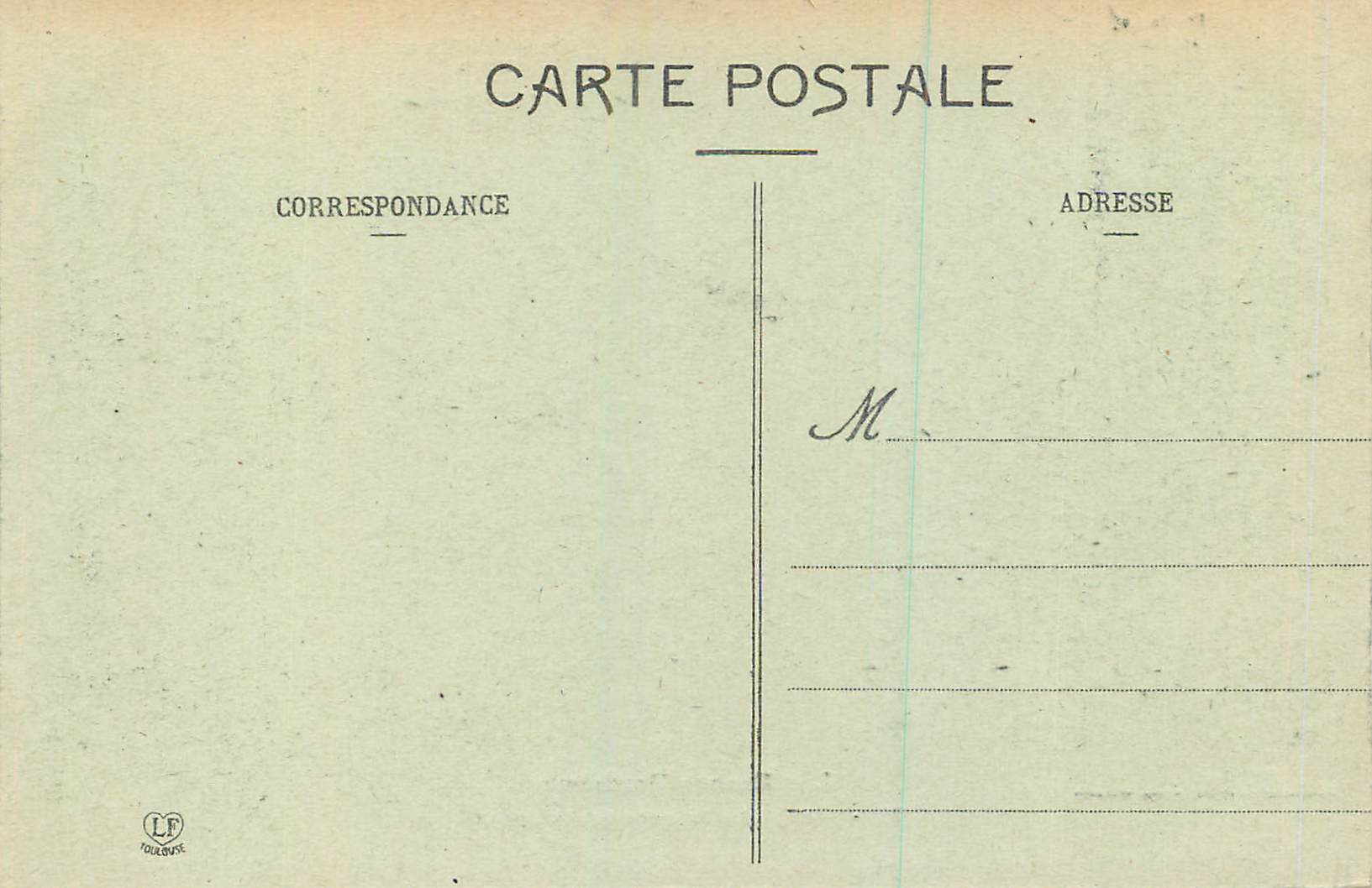CPA Les basses pyrenees 75 pau la chaine des pyrenees — Rückseite