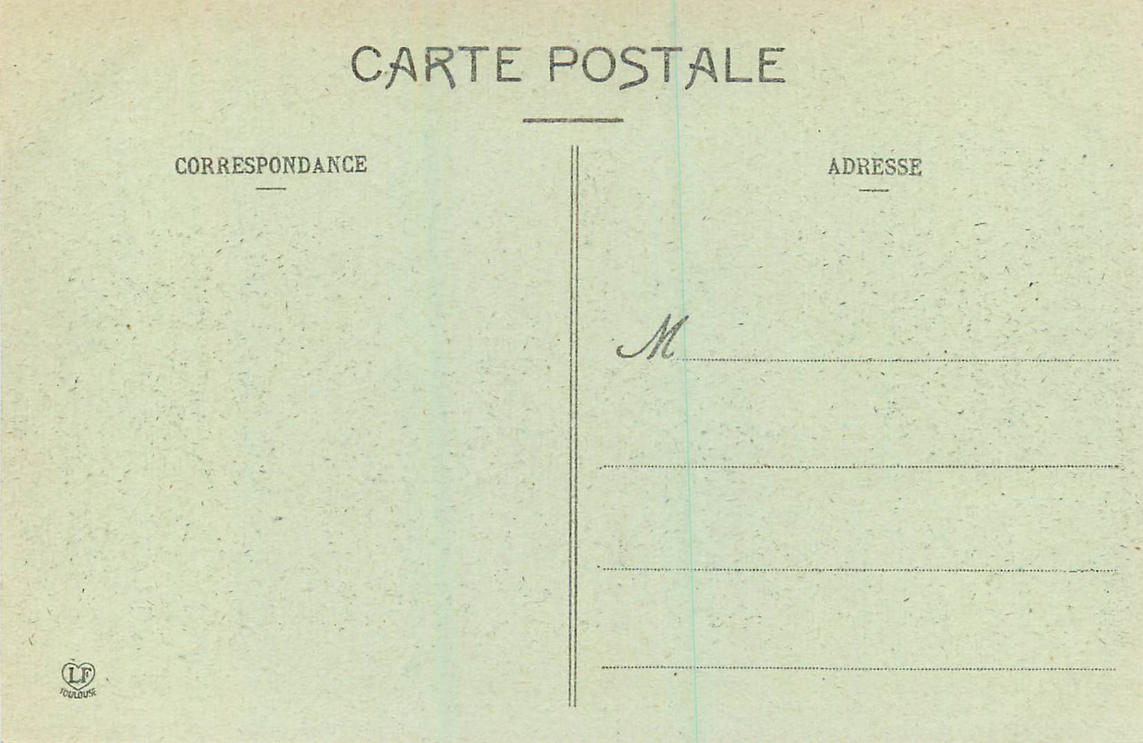 Pau - Nouvelle Terrasse de la Place Royale et partie Est de la Chaîne des Pyrénées — éditeur Stypie Lasbuche, Toulouse, n° 677 — Reverso