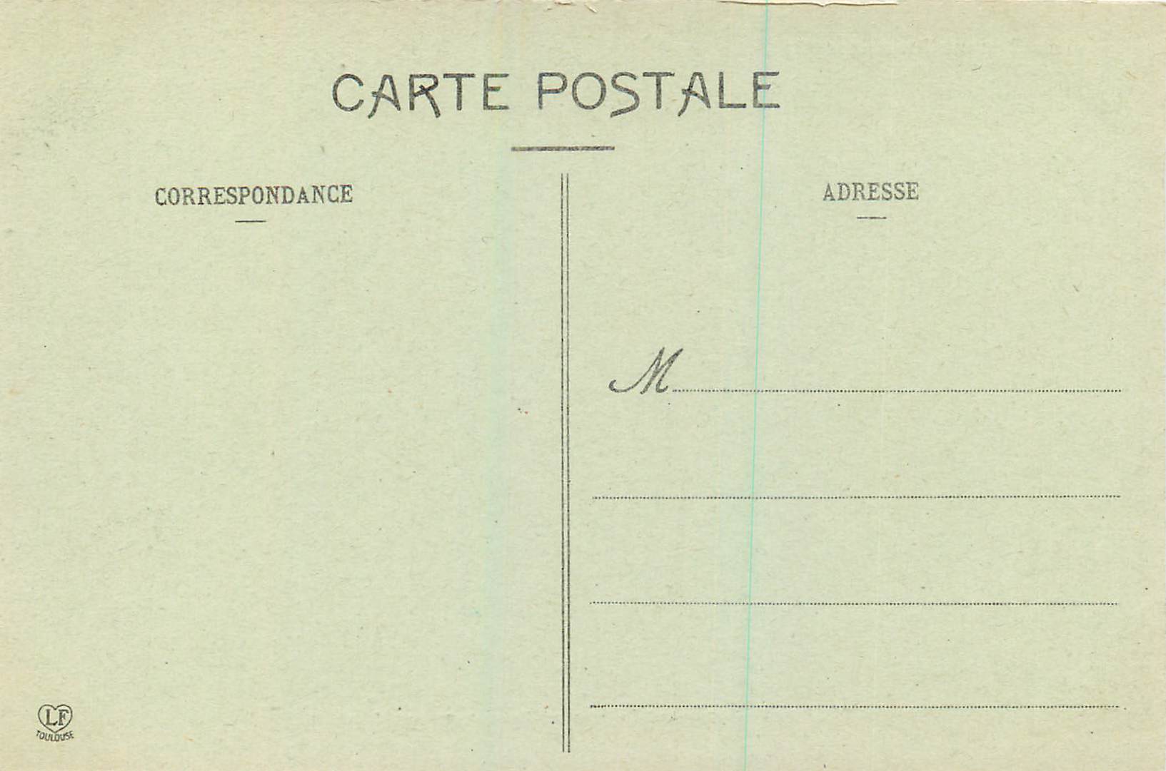 Pau - Avenue Léon-Say et Boulevard des Pyrénées — Phototype Labouche Frères, Toulouse — Rückseite