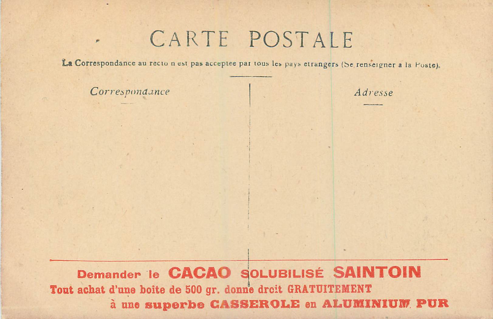 CPA Le chateau de brissac — Rückseite