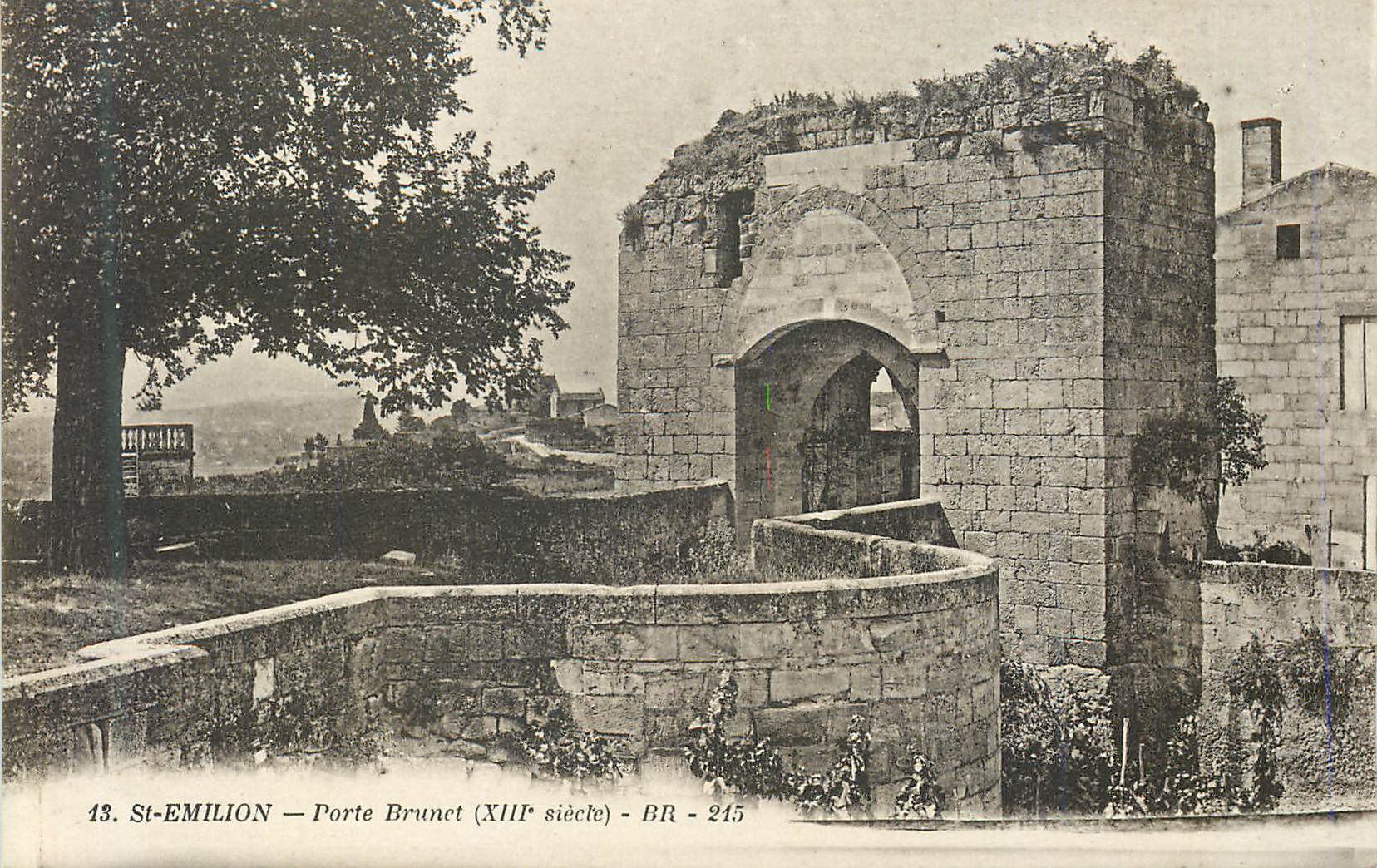CPA 13 st emilion porte brunet(xiii siecle)
