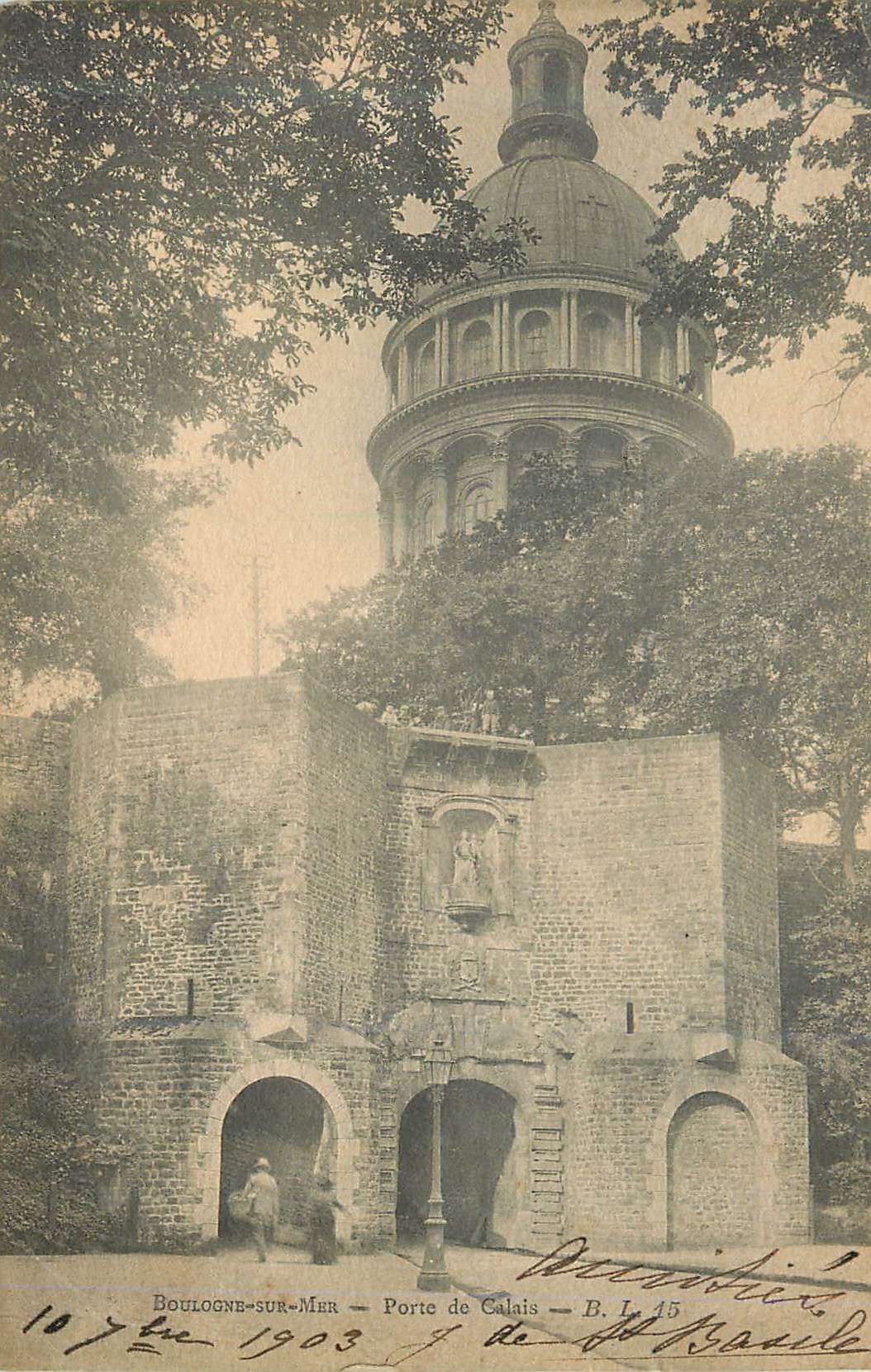 Boulogne-sur-Mer — Porte de Calais — éditeur B. L. 45
