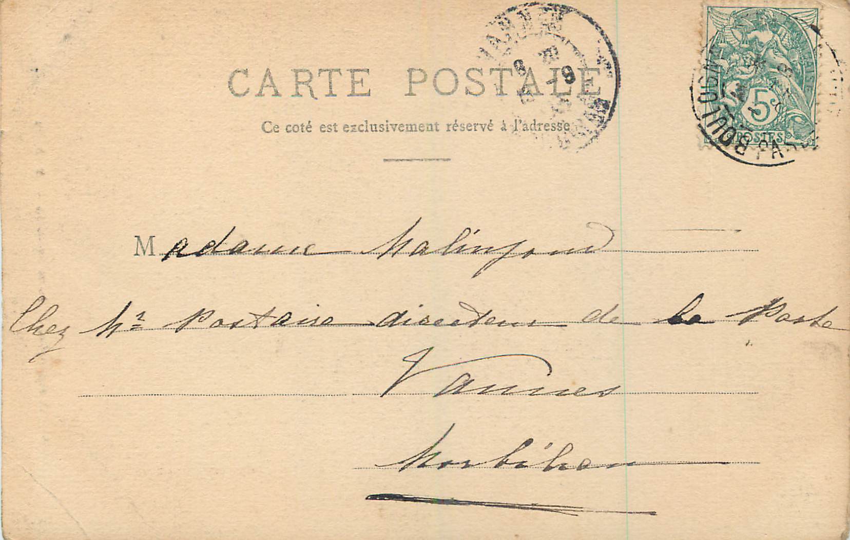 Boulogne-sur-Mer — Porte de Calais — éditeur B. L. 45 — Reverso