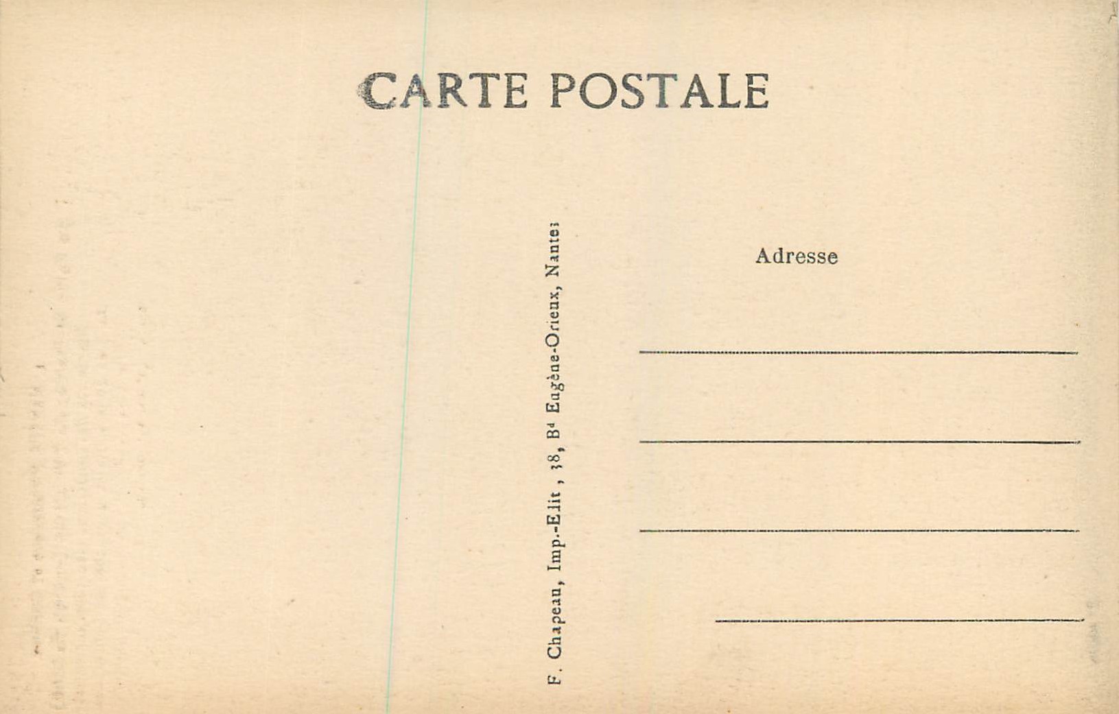 CPA 1 nantes pittoresque et curieux la porte st pierre du xv siecle (ancien eveche) — Verso