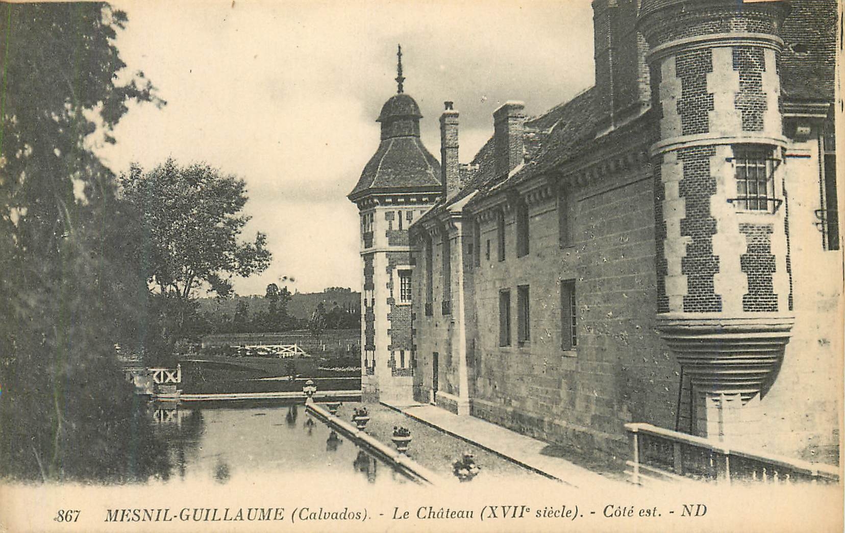 CPA 861 mesnil guillaume (calvados) le chateau (xvii siecle) cote est