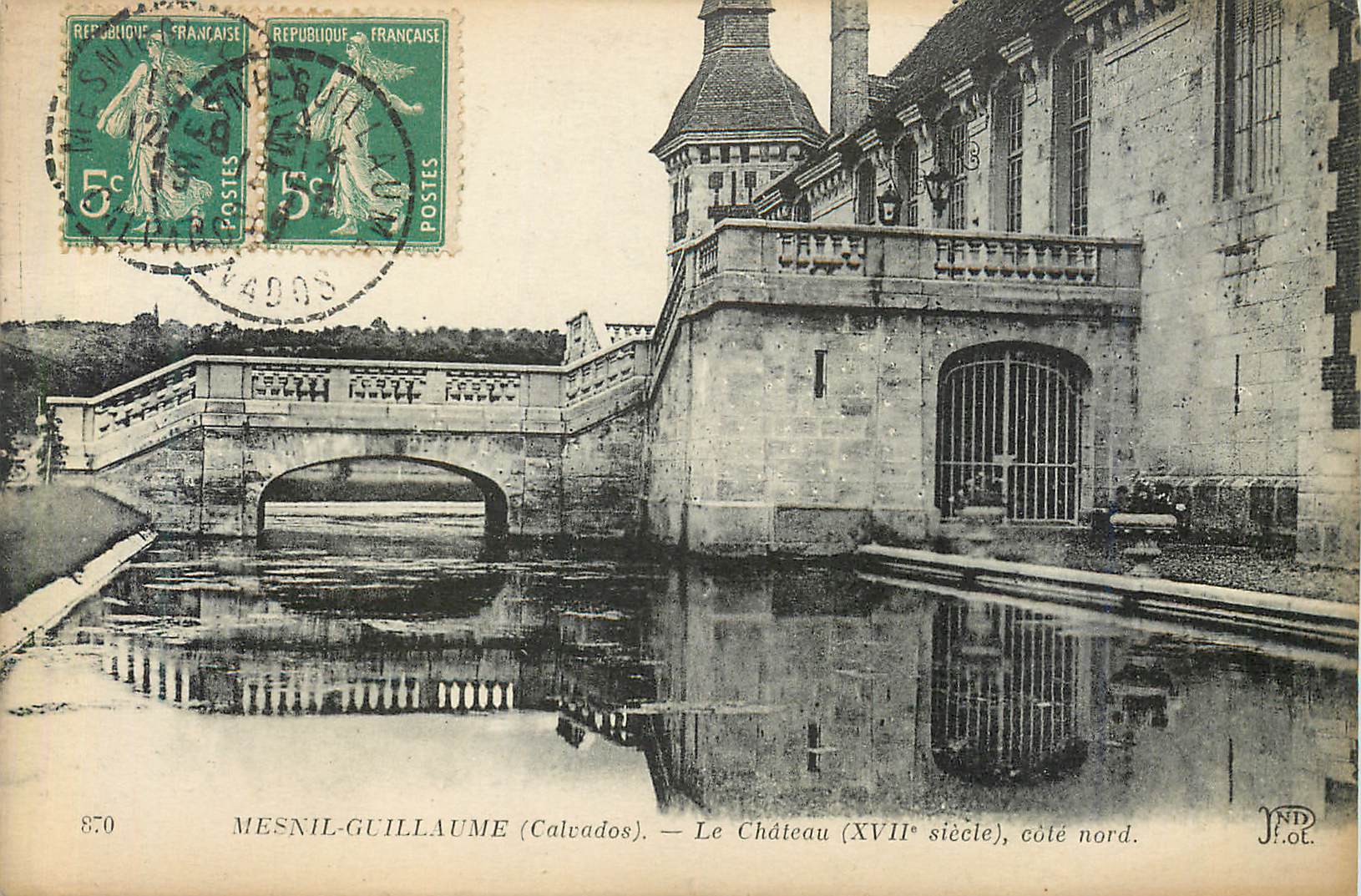Mesnil-Guillaume (Calvados) — The Castle (17th century), north side. — J.N.D. Phot.