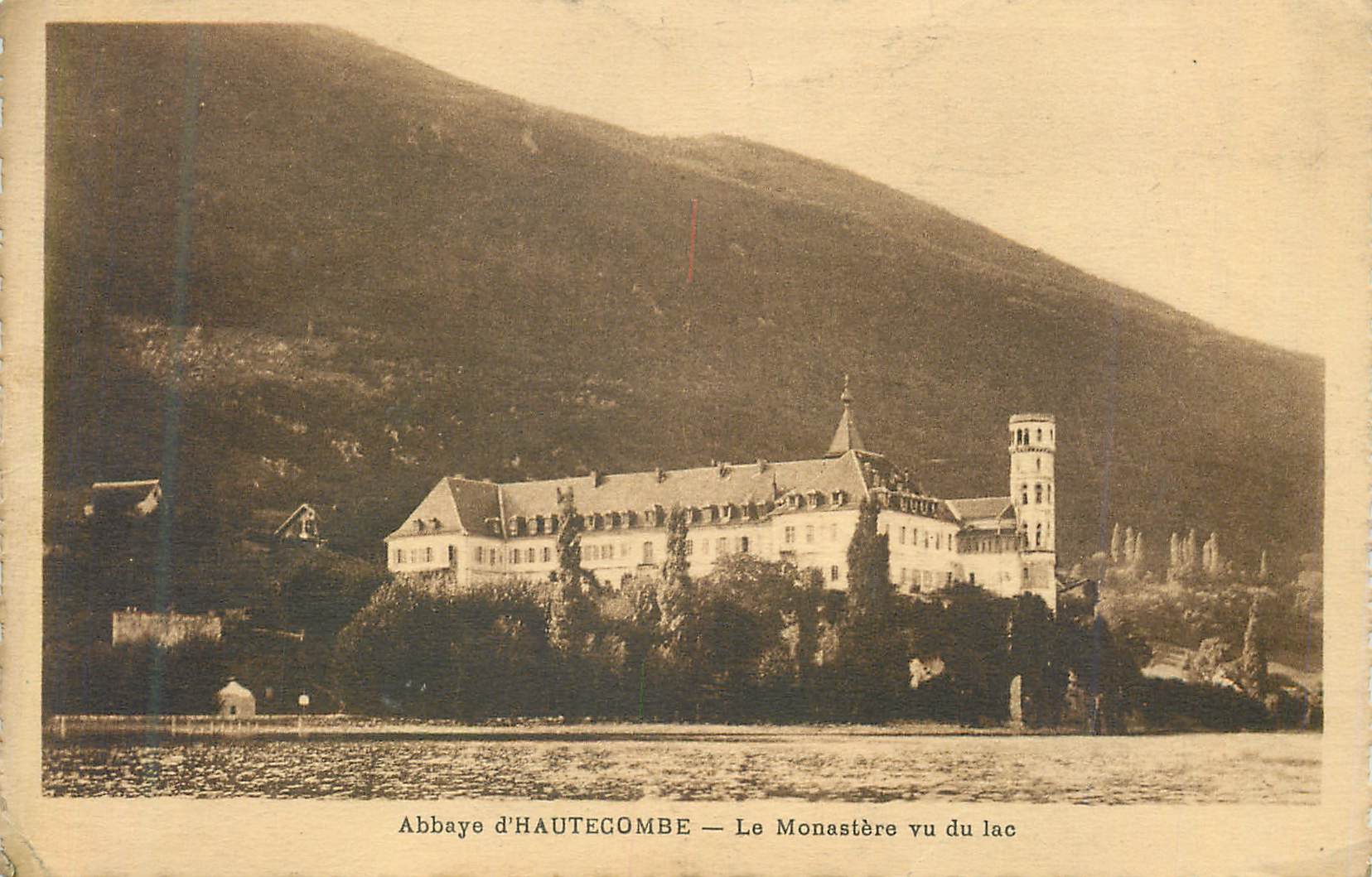 CPA Abbaye d hautecombe le manastere vu du lac