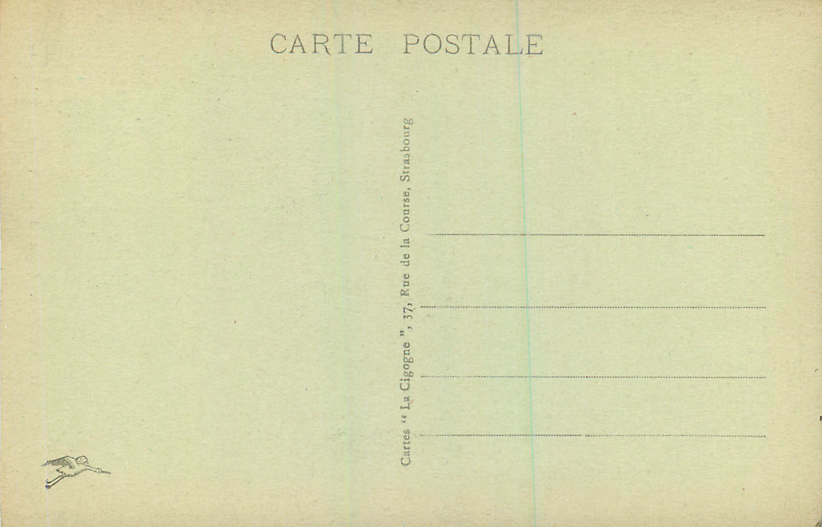CPA 48 colmar commissariat de police — Rückseite