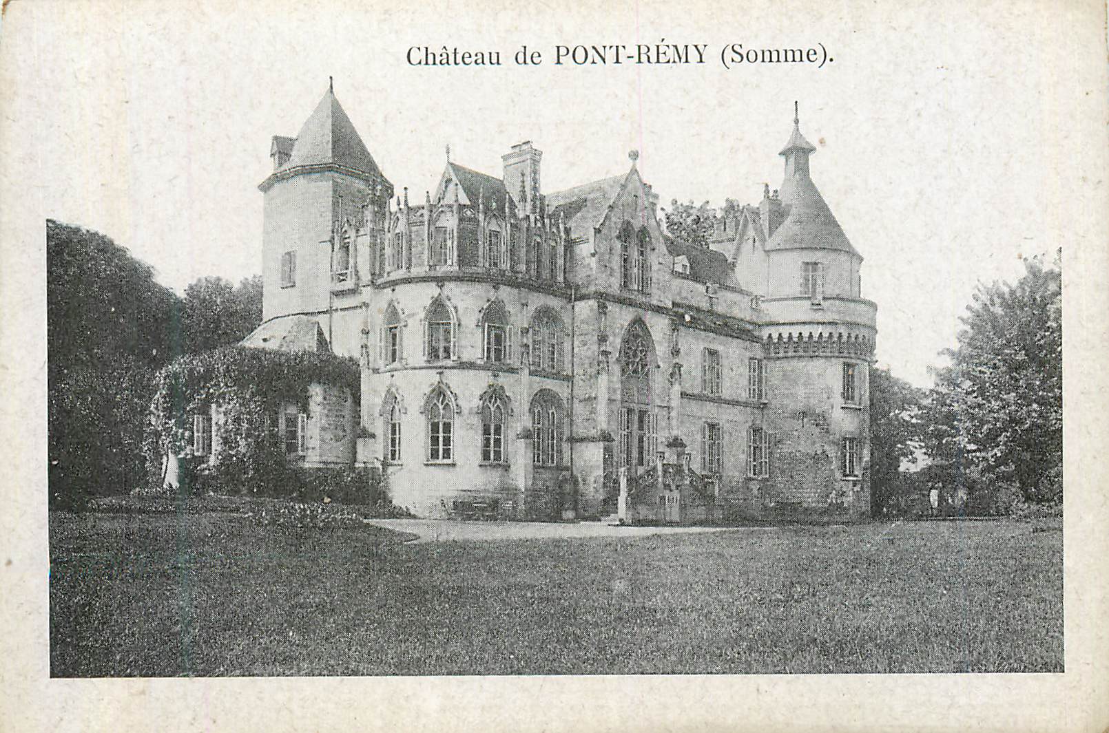 CPA Chateau de pont remy (somme)