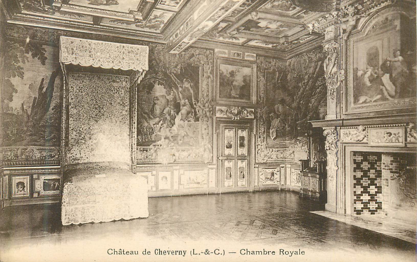 CPA Chateau de cheverny (l et c) chambre royale