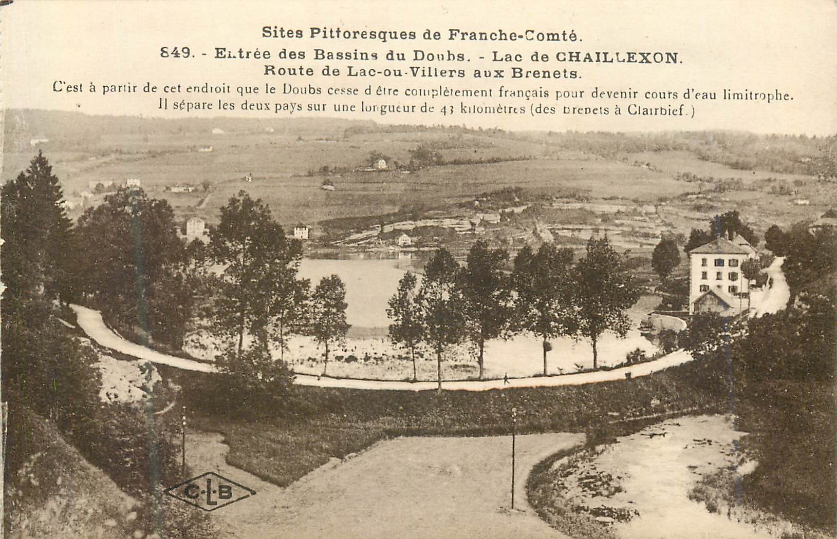 CPA Sites pittoresques de franche comte 849 entree des bassins du doubs lac de chaillexon