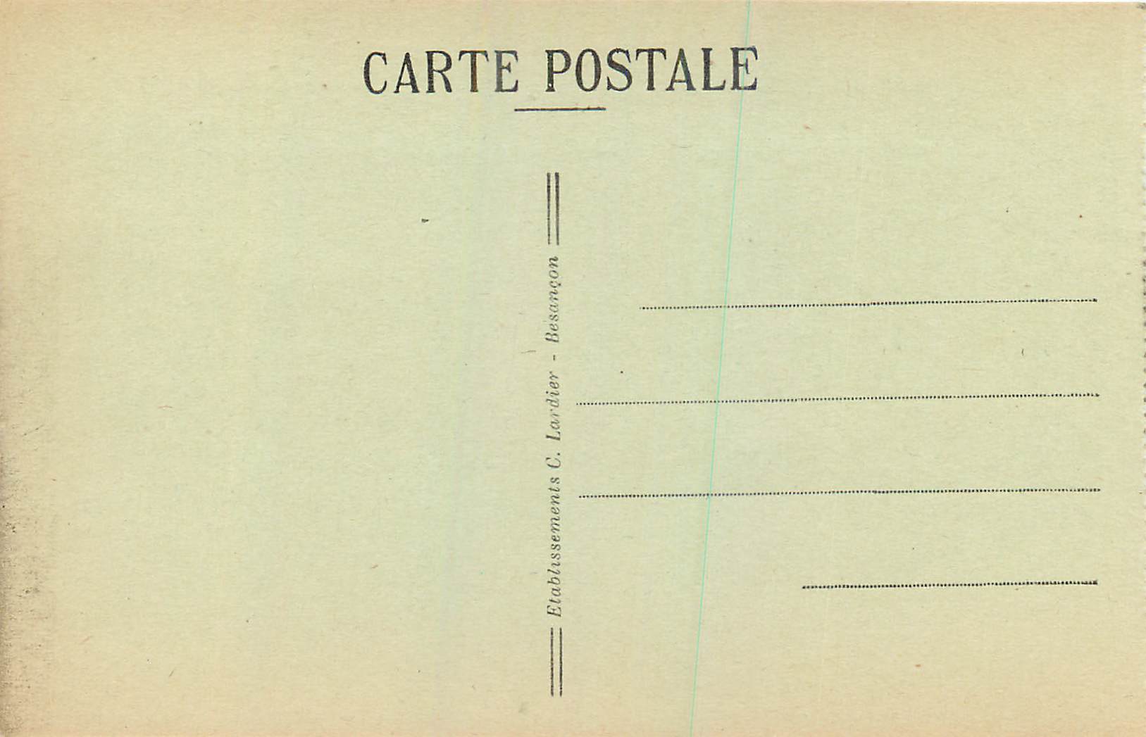CPA Sites pittoresques de franche comte 849 entree des bassins du doubs lac de chaillexon — Rückseite