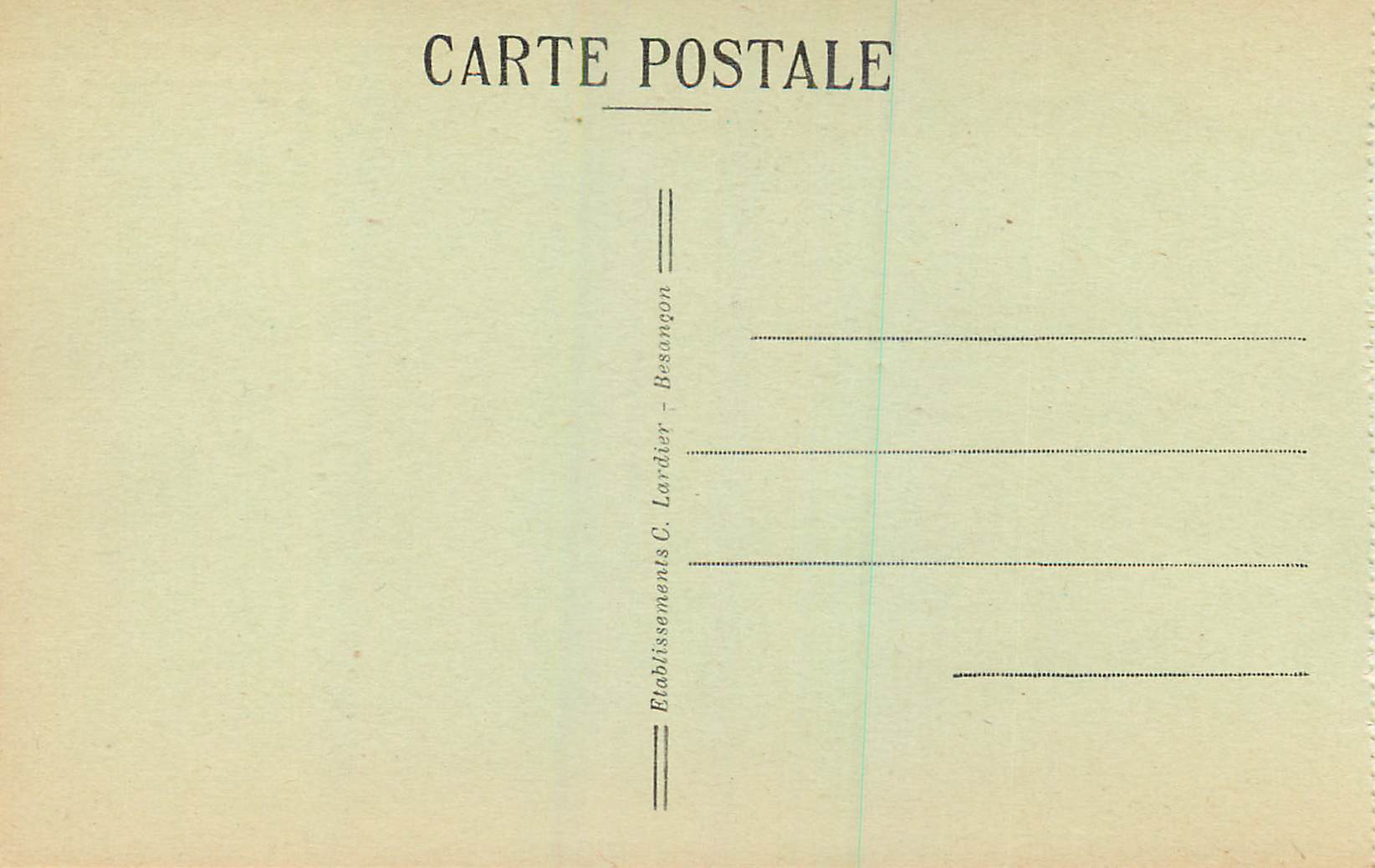 CPA Frontiere franco suisse 869 derniers bassins du doubs — Back