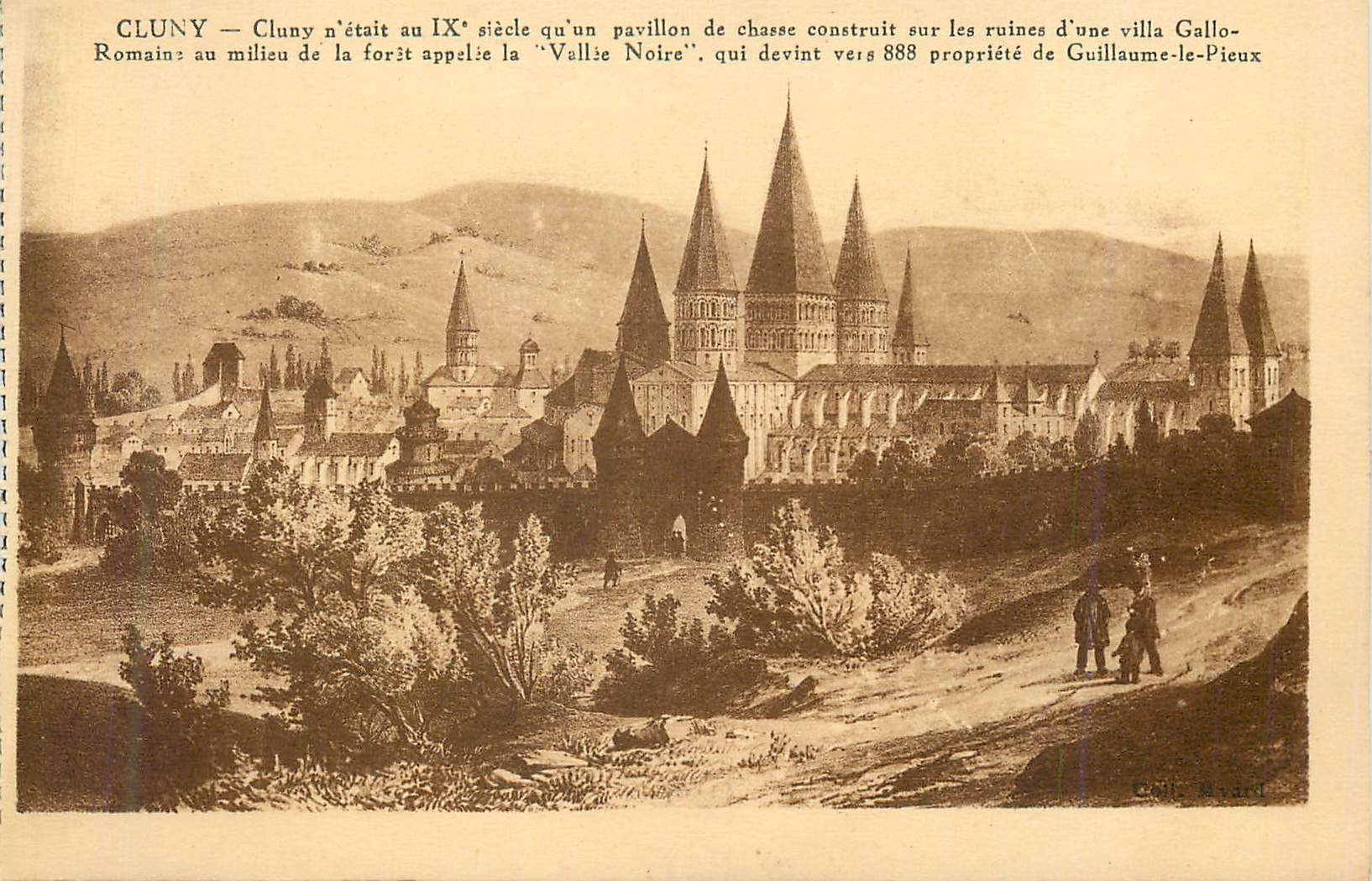 CPA Cluny n etait au ix siecle qu un pavillon de chasse