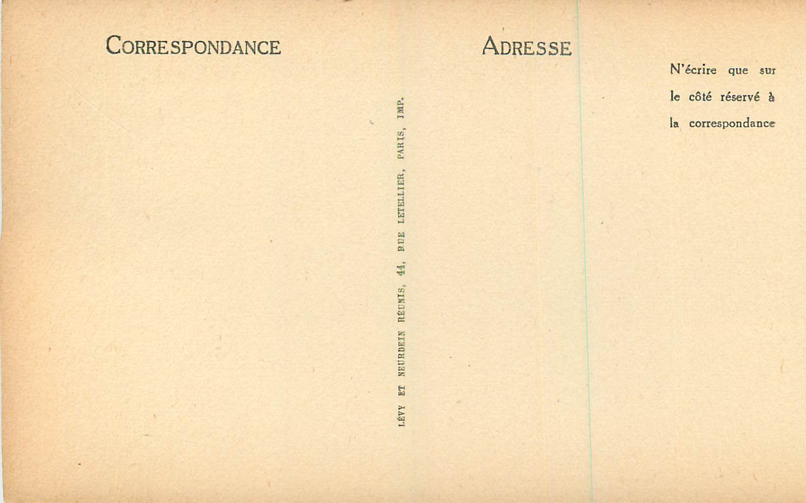 CPA 40 lisieux le jardin public — Rückseite