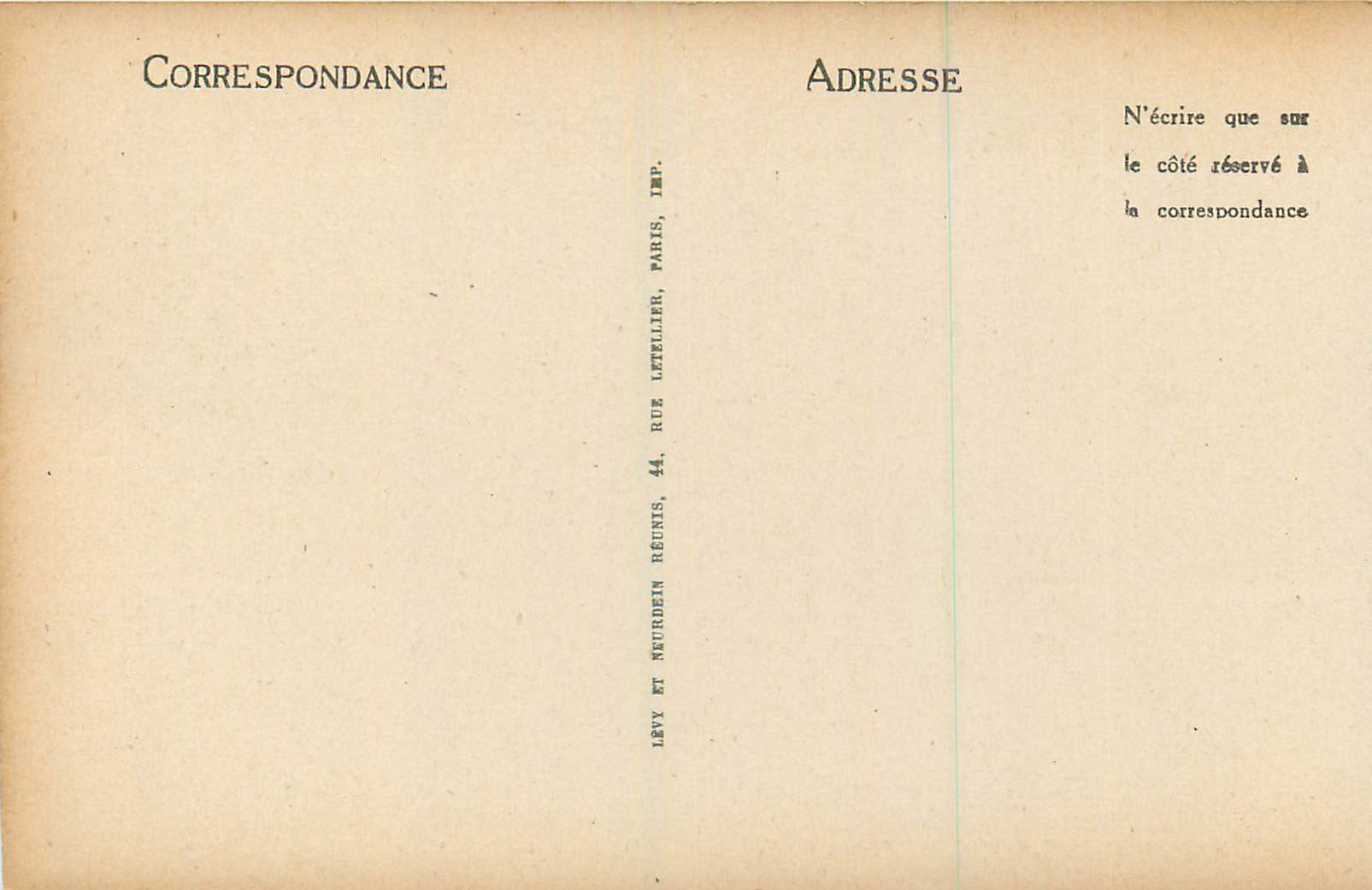 Saint-Père-sous-Vézelay (Yonne) — Dessous du Porche de l'Église — ND — Verso