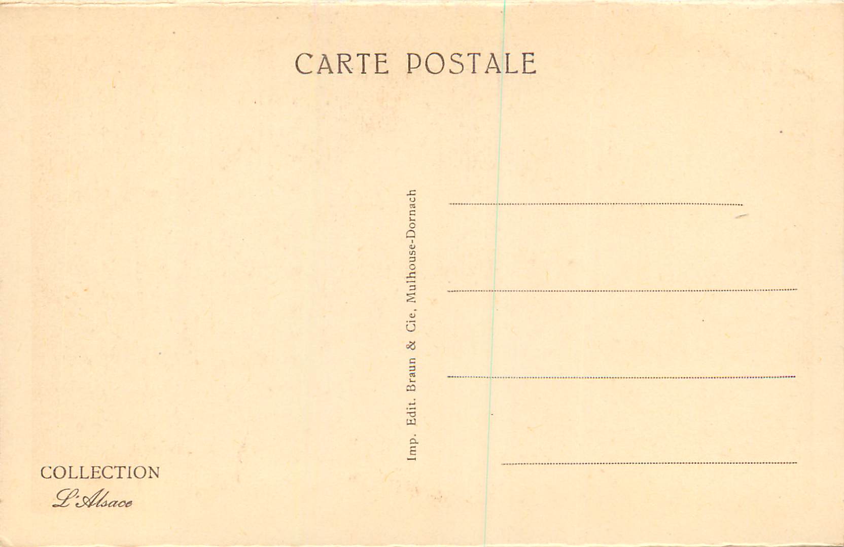 CPA 842 colmar eglise st martin les trois autels du choeur — Rückseite