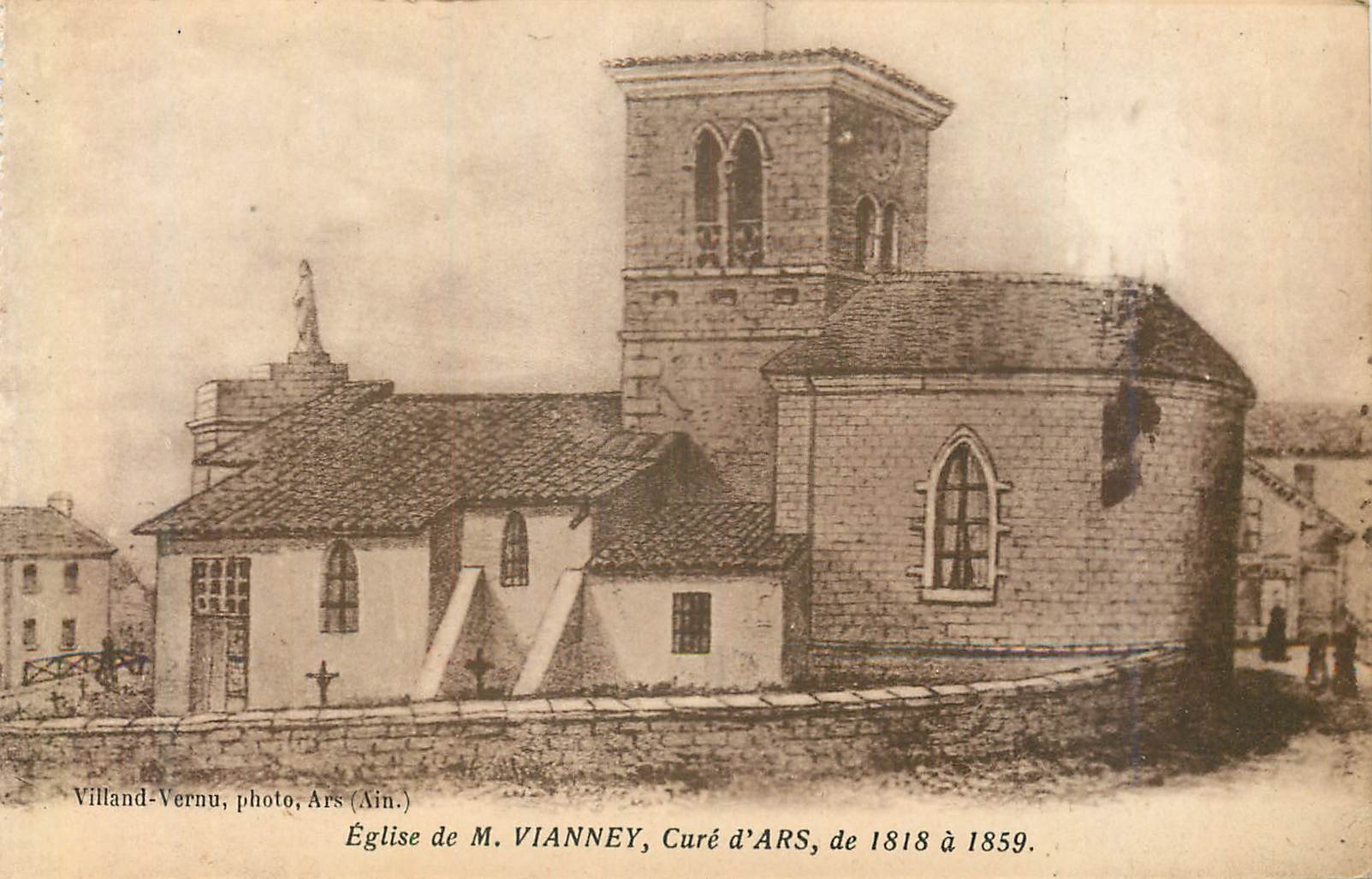 CPA Eglise de m vianney cure d ars de 1818 a 1859