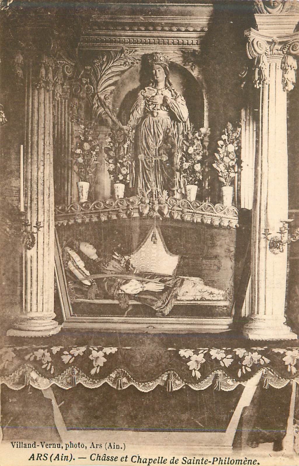 CPA Ars(ain) chasse et chapelle de sainte philomene