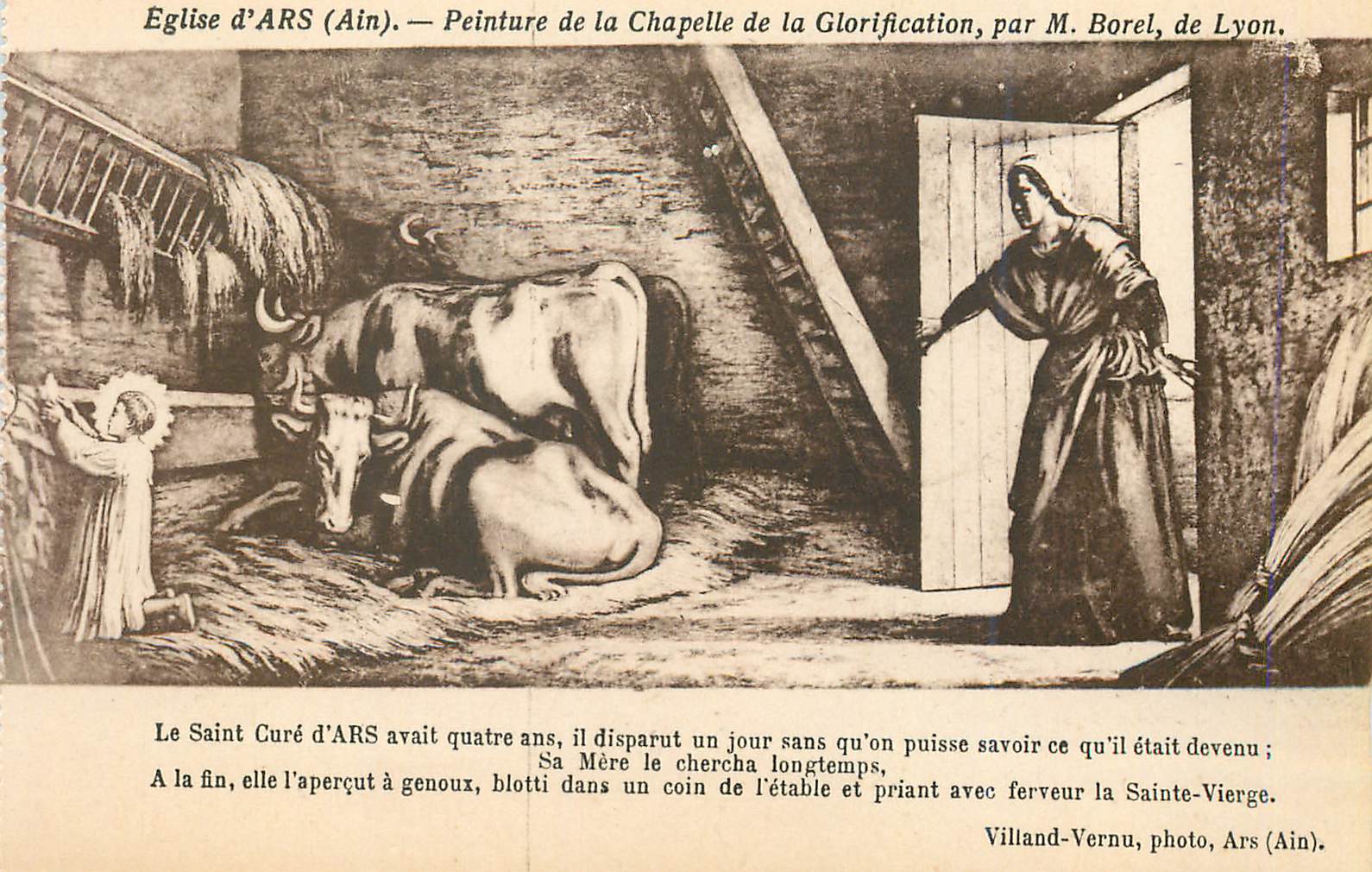 Église d'ARS (Ain) — Peinture de la Chapelle de la Glorification, par M. Borel, de Lyon.