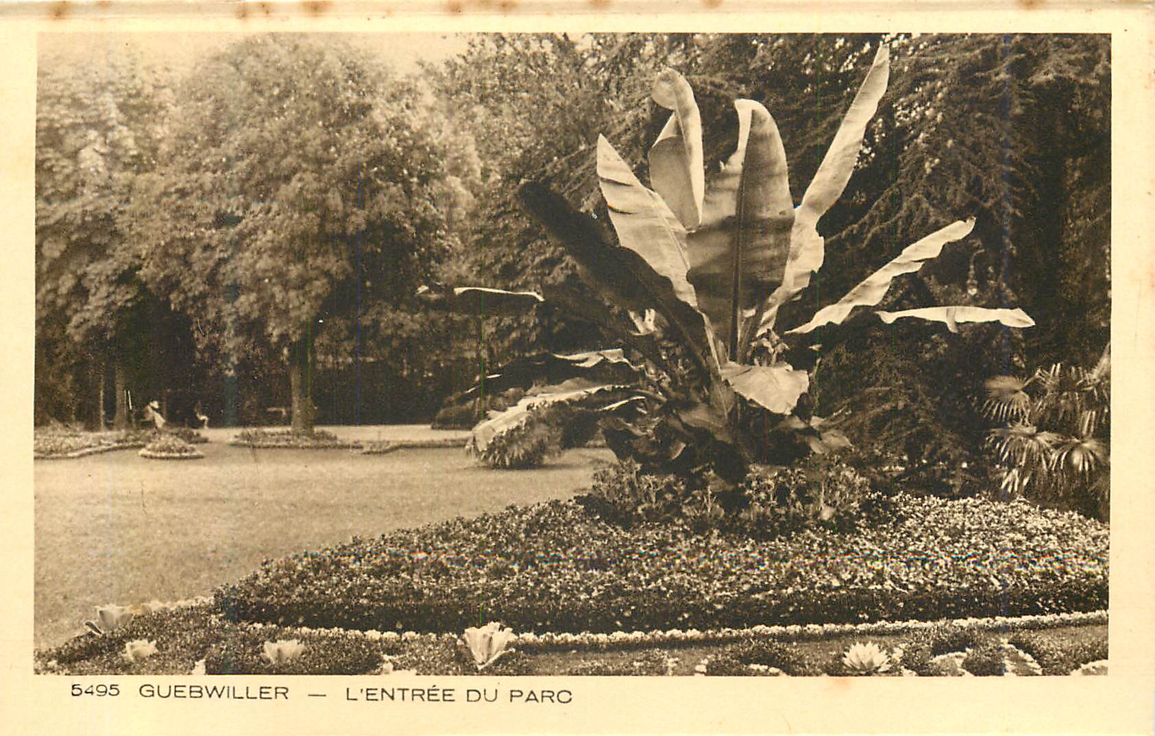 CPA 5495 guebwiller l entree du parc