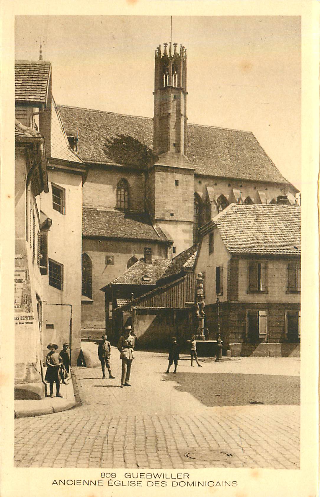 CPA 808 guebwiller ancienne eglise des dominicains
