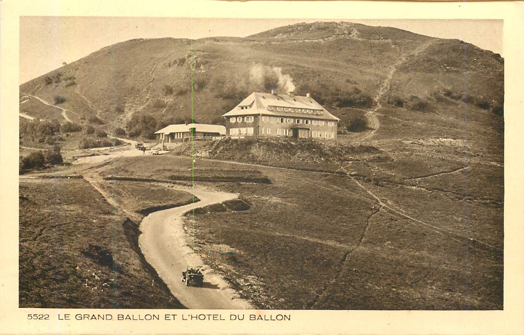 Le Grand Ballon et l'Hôtel du Ballon — série 5522 — éditeur BRAUN & Cie, Mulhouse-Dornach