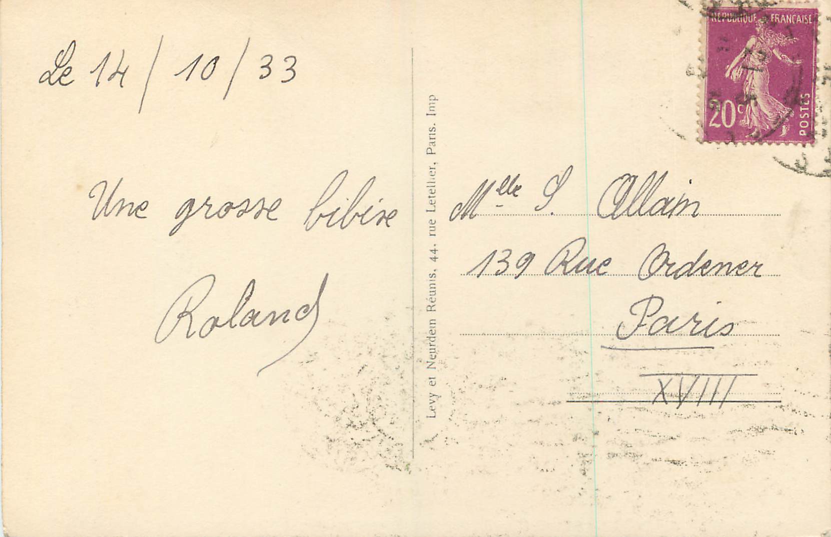 CPM 69 armentieres monument aux morts — Back