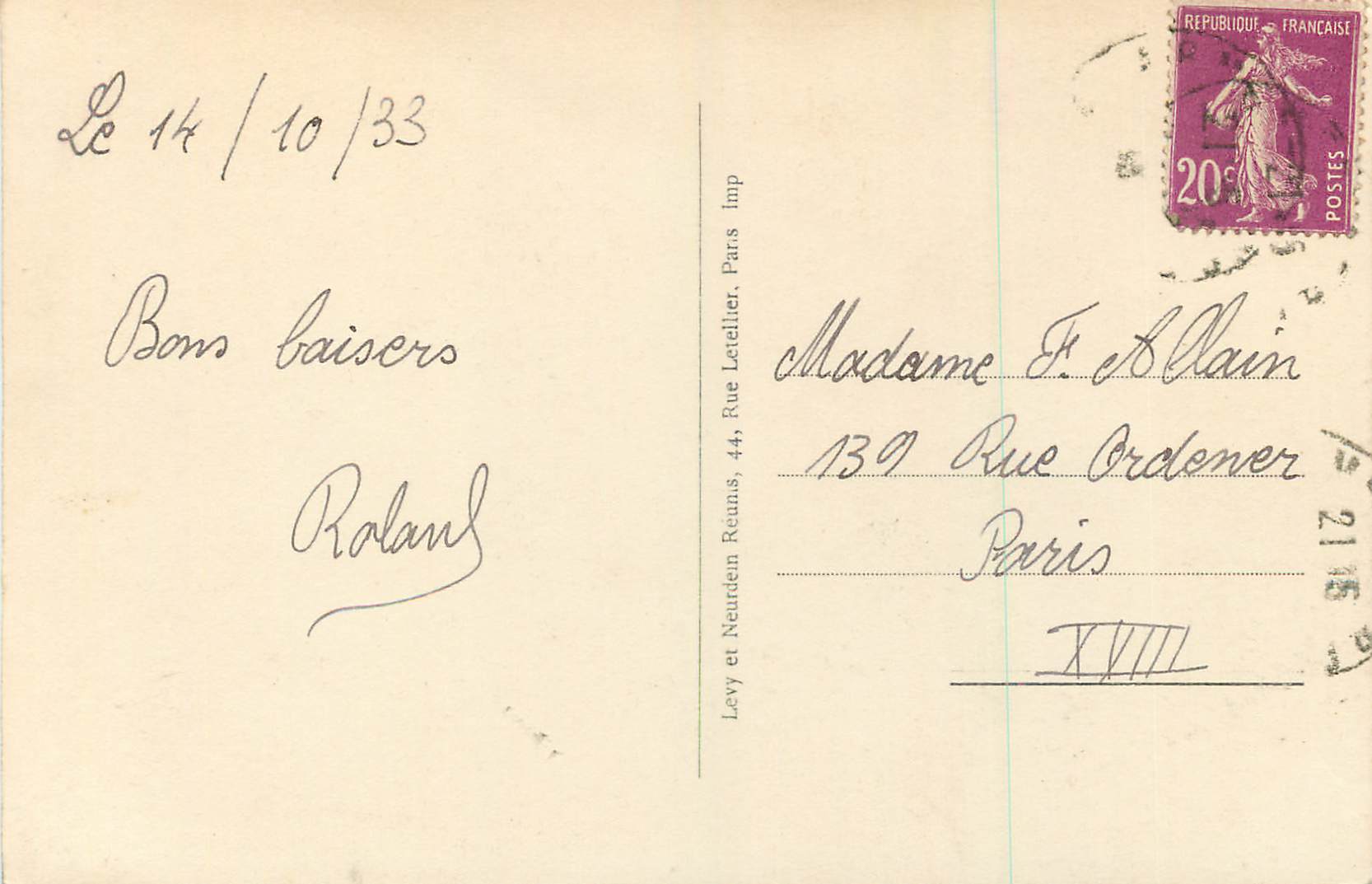 CPM 71 armentieres eglise notre dame — Back