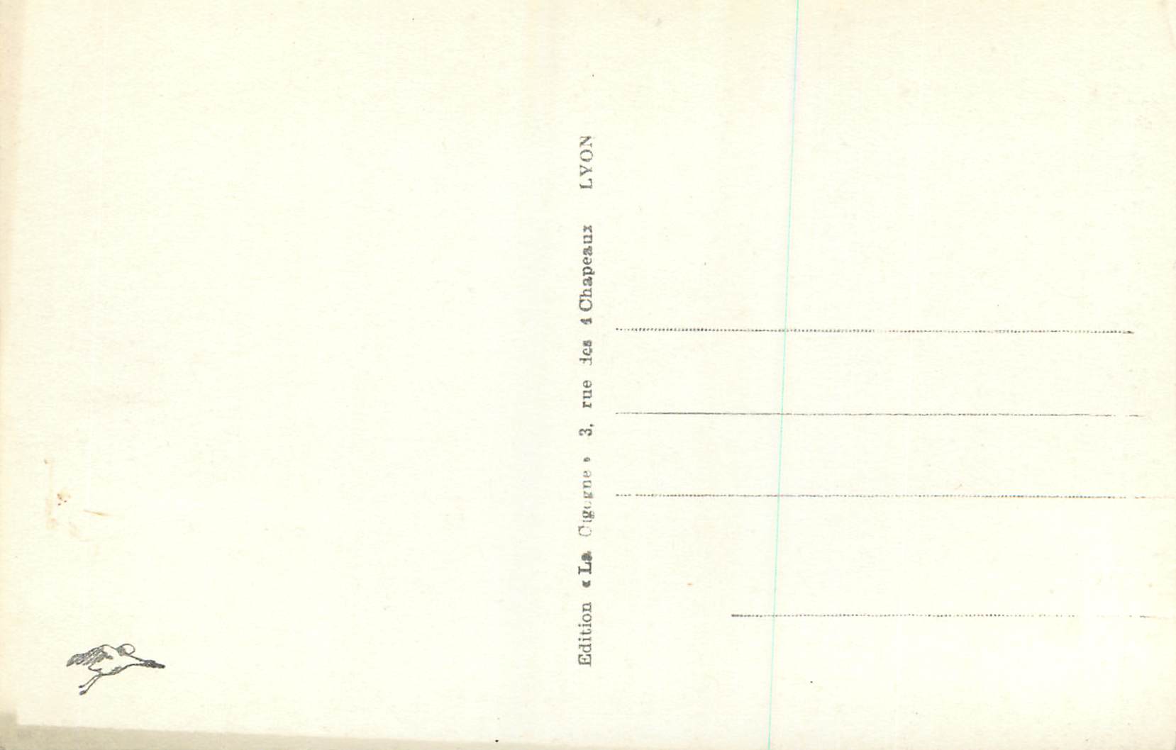 CPM 19 lyon place de la republique statue carnot 1960 — Verso