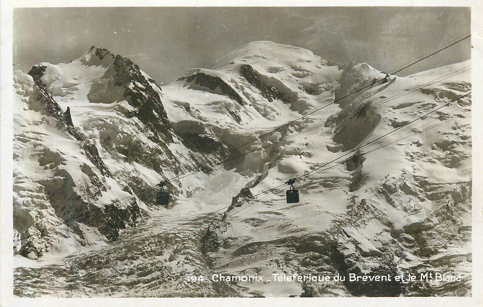 CPM 194 chamonix teleferique du brevent et le mt blanc