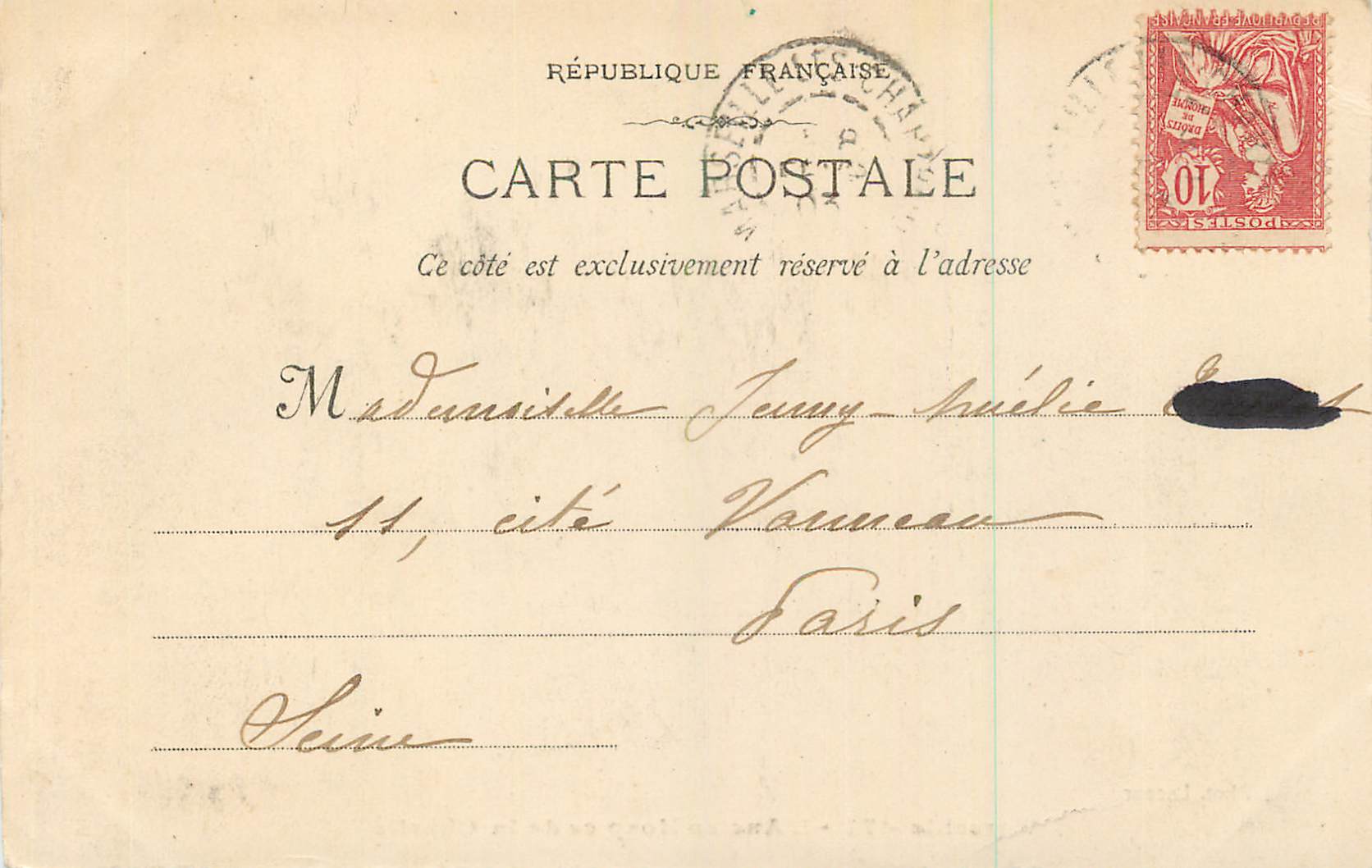 CPA Marseille 77 l ancien hospice de la charite — Rückseite