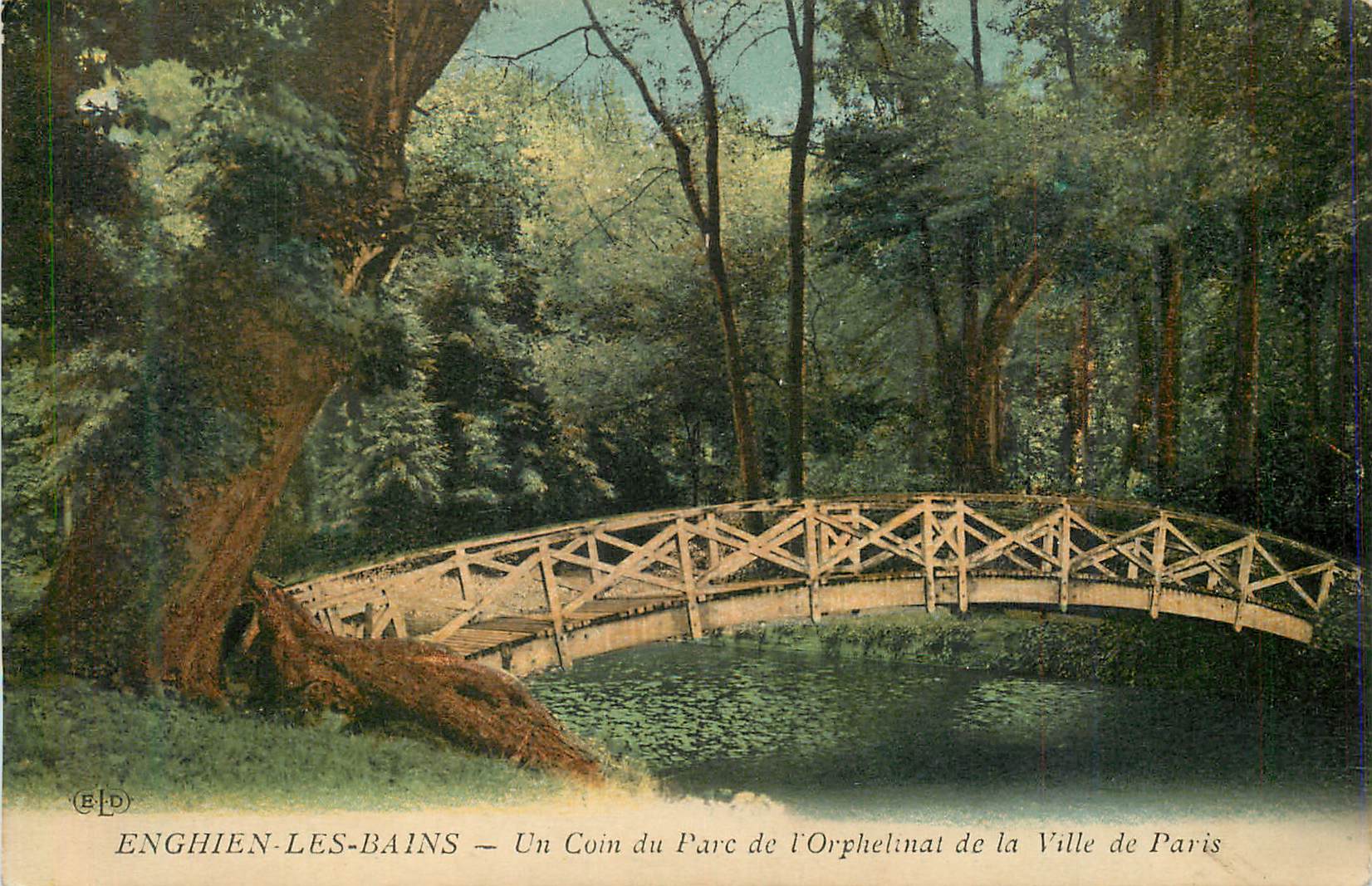 Enghien-les-Bains — Un Coin du Parc de l'Orphelinat de la Ville de Paris — Éditeur E.P.D.