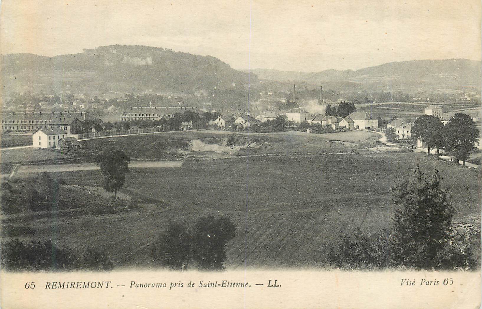 CPA 65 remiremont panorama pris de saint etienne