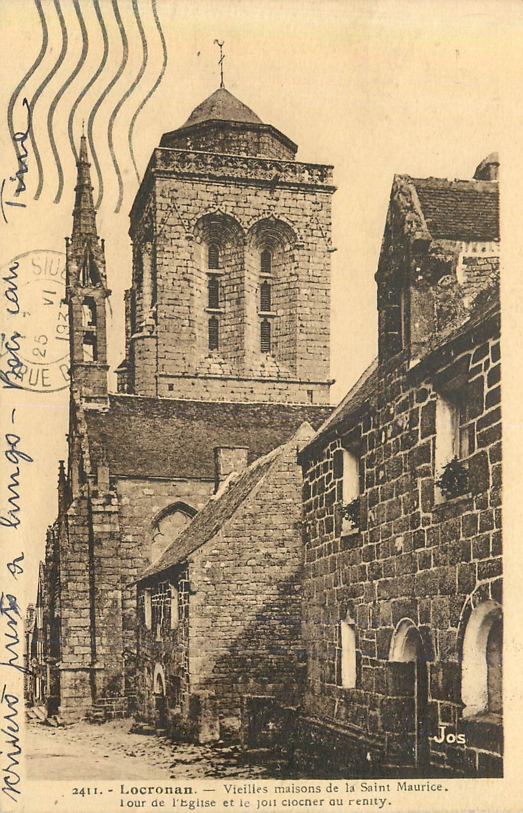 CPA 2411 locronan vieilles maisons de la saint maurice tour de l eglise