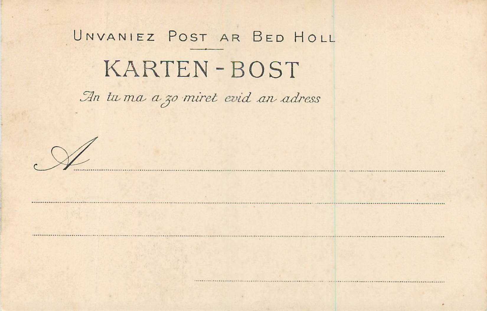 CPA N 923 bodilis le portail de l eglise — Rückseite